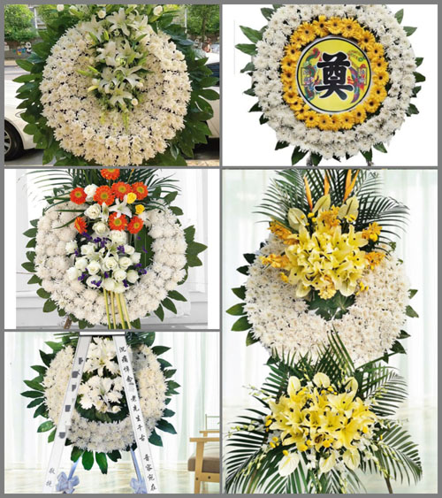 湖北荆门市京山县三阳镇屈山村花圈速递